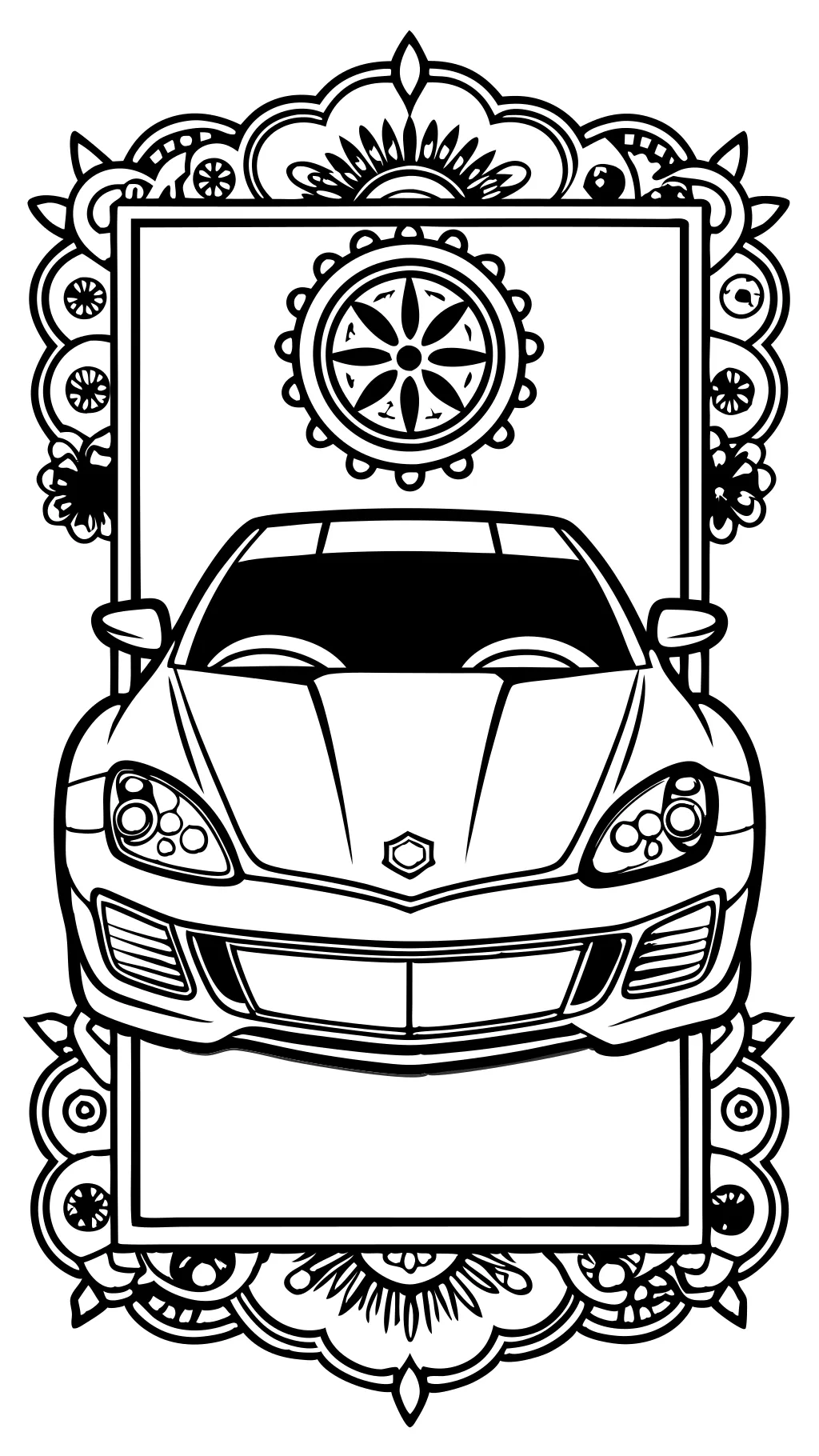 detailed car coloring pages for adults